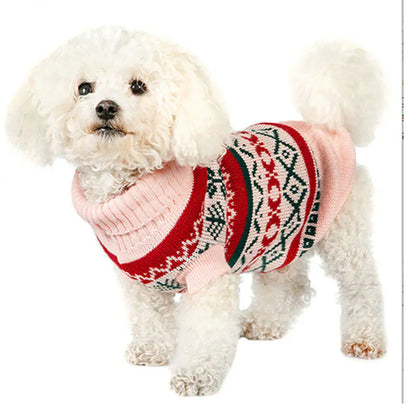 2020 New Christmas Pet Sweater with Leaf Pattern